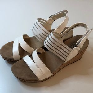 Kim Rogers Abena wedge sandals sz 7.5